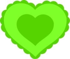 Lace Heart Clip Art N16