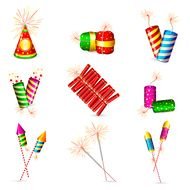 Cartoon Fireworks Clip Art N8