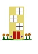 Apartment Complex as a graphic illustration