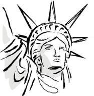 Statue Of Liberty Coloring Sheet