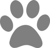 Lion Paw Print Clip Art N11
