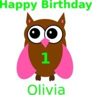 Pink Owl Clip Art N36