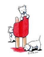 Westie Clip Art drawing