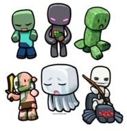 Cute Chibi Minecraft Mobs