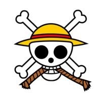 skull in a hat and with a rope as a graphic illustration