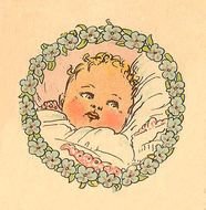 Vintage Baby Boy Clip Art