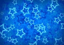 blue stars on a blue background