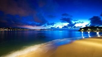 Night Beach as a picture for clipart