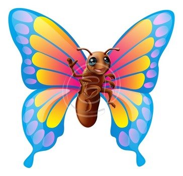 Cute Cartoon Butterfly N7