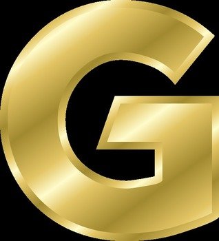 Gold Letter G N2
