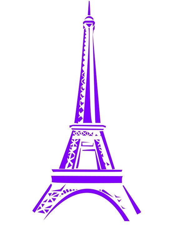 Pink Eiffel Tower Clip Art N7