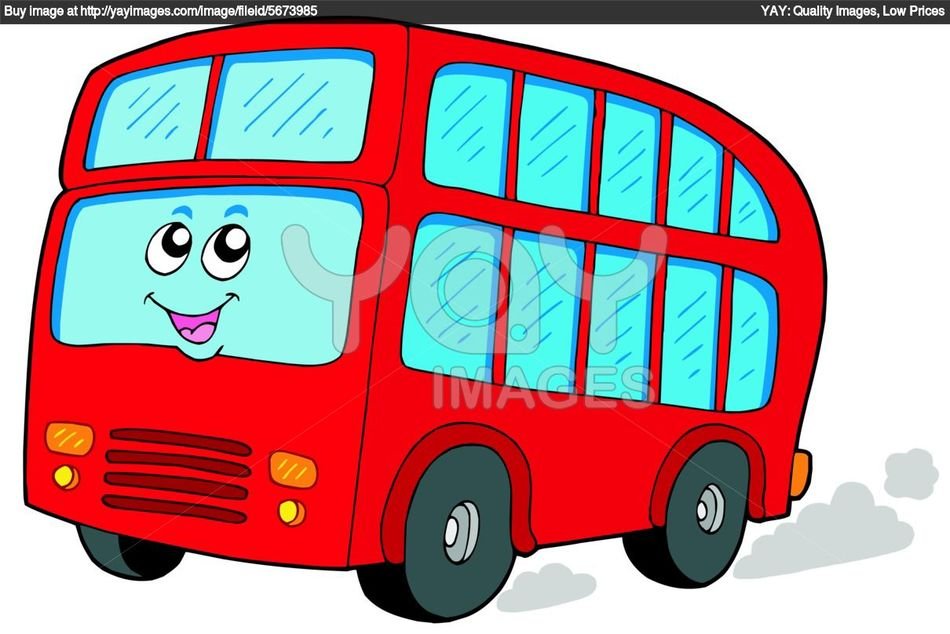 Red Bus Cartoon