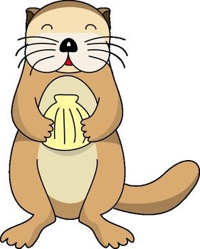 Cartoon Otter Clip Art N10