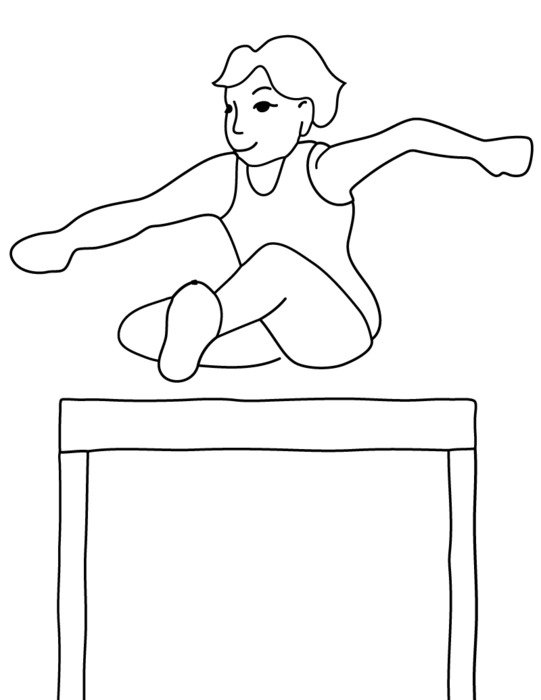 Track And Field Hurdle Clip Art N12