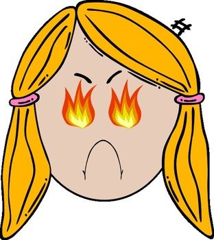 Angry Old Lady Clip Art N4