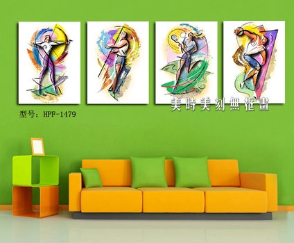 Mural Cartoons Font B Sports Cartoon Paintings Picture