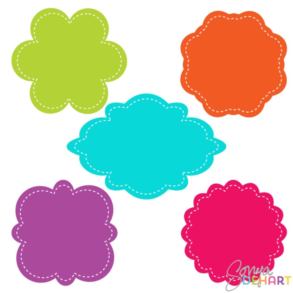 Label Frame Clip Art N8