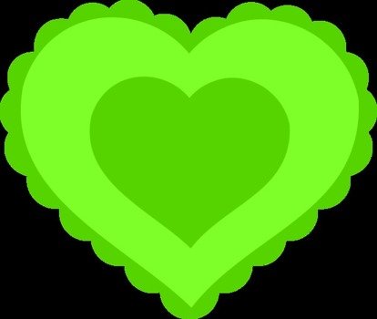 Lace Heart Clip Art N16