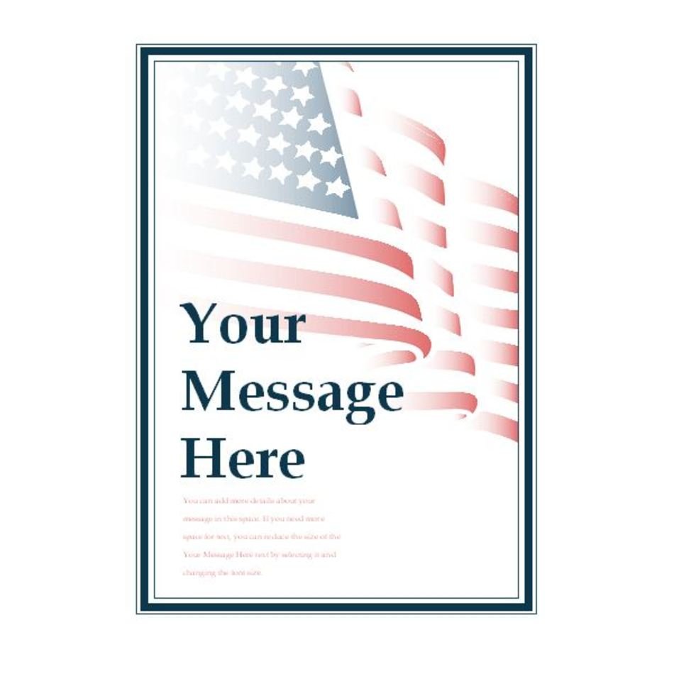 American Flag Border Clip Art N11