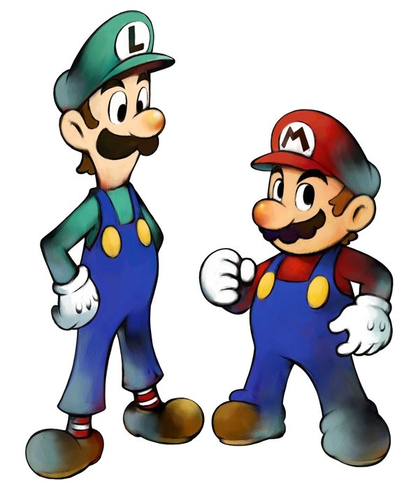 Pair of Mario And Luigi clipart