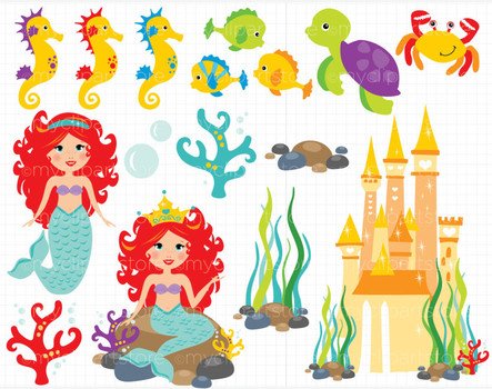 Little Mermaid Clip Art N38