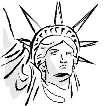 Statue Of Liberty Coloring Sheet