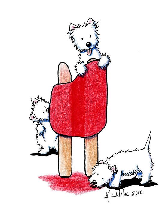 Westie Clip Art drawing