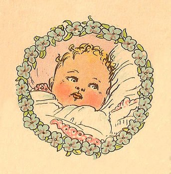 Vintage Baby Boy Clip Art