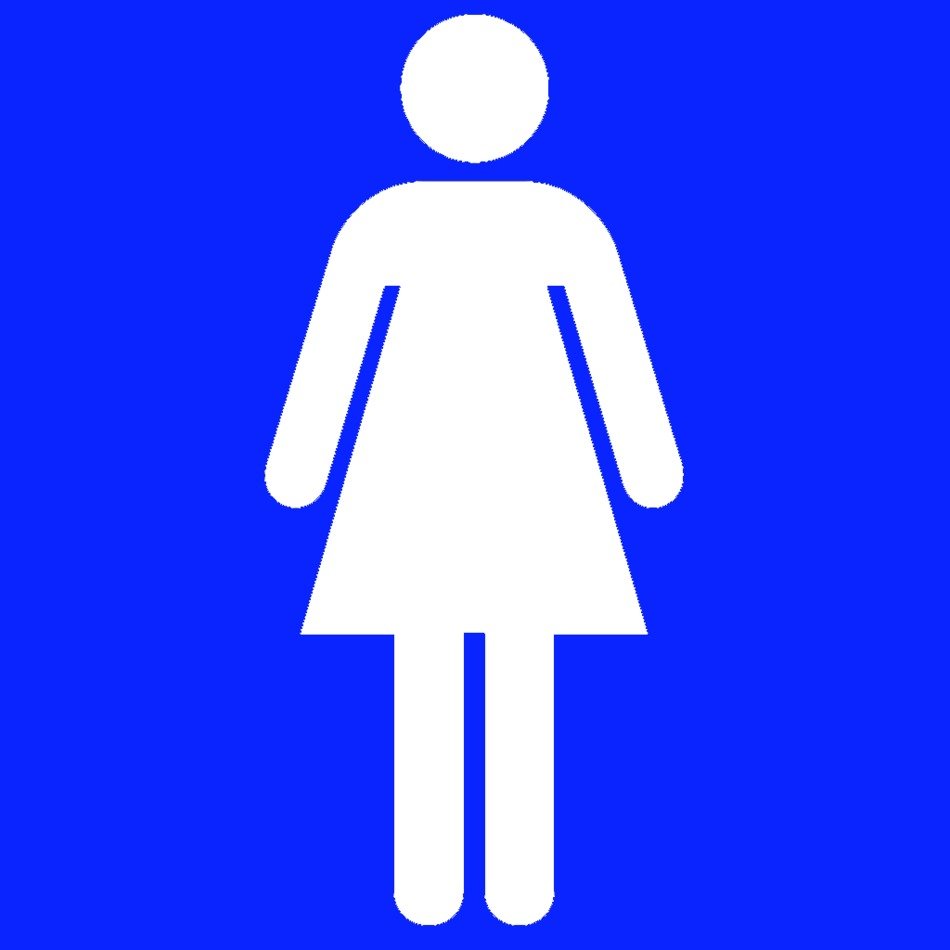 Ä°llustration of Womens Restroom Sign