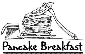 Pancake Breakfast text drawing
