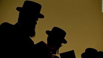 Orthodox Jewish Men as picture for clipart