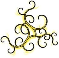 Gold Swirl Clip Art N6
