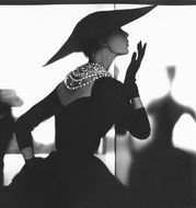 stylish woman giving Blowing Kiss