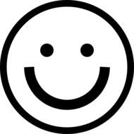 White Smiley Face Clip Art N7