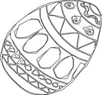 Easter Egg Clip Art Black And White N16