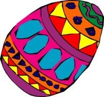 Color Easter Egg Clip Art N2