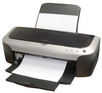 Computer Printer as a graphic illustration