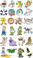 Funny Characters set drawing