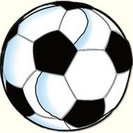 black and white Soccer Ball, drawing
