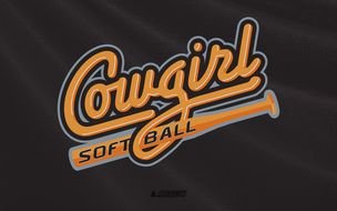 Clip art of Cowgirl Softball Logo
