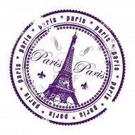 Paris Passport Stamp Clip Art N5