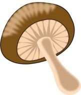 Sliced Mushroom Clip Art N2