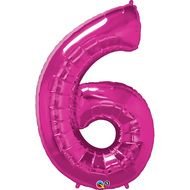 Number 6 Balloon drawing