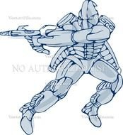 Robots With Guns Drawings