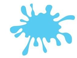Paint Splash blue drawing