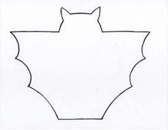 bat, simple outline
