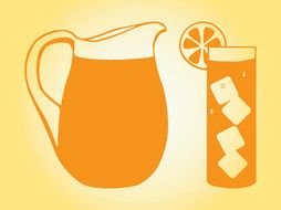 Orange Juice Clip Art drawing