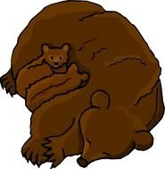 Cartoon Bear Cubs drawing