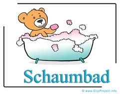 Bildtitel Schaumbad Cartoon Clipart Bild