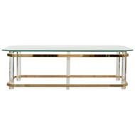 Lucite And Brass Coffee Table drawing